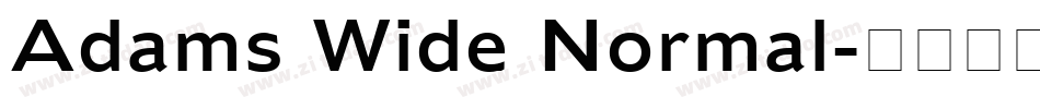 Adams Wide Normal字体转换